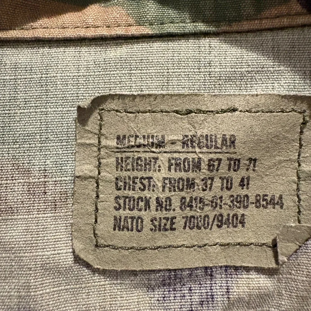 US Air Force BDU Combat Jacket Mens Medium Regular Camo 45th Space Wing Patch